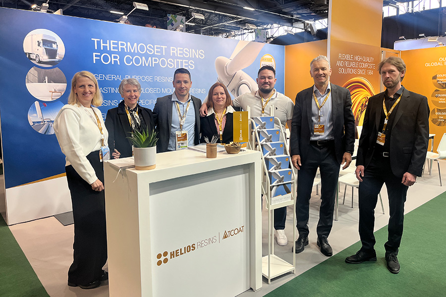 Resins team on the booth on JEC World fair